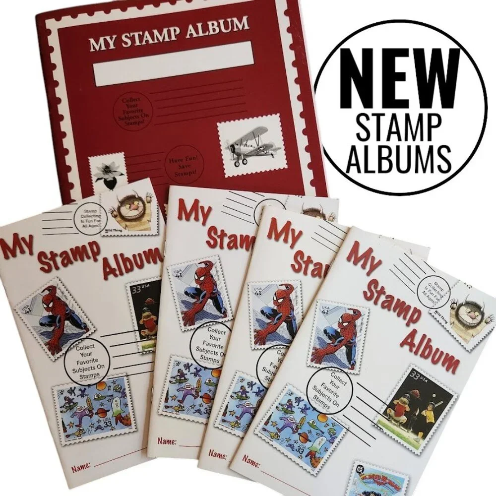 NEW Stamp Albums Bundle Lot Stamps Album Booklets Books Book  Beginner's stamp